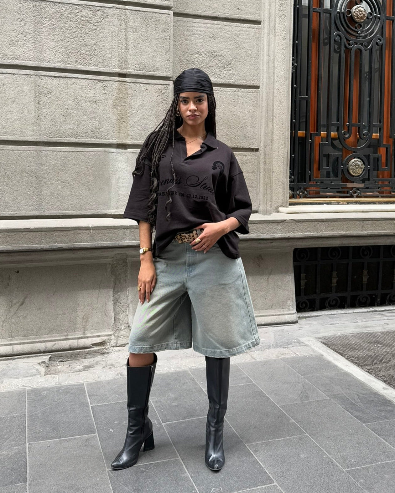 camisero boxy black