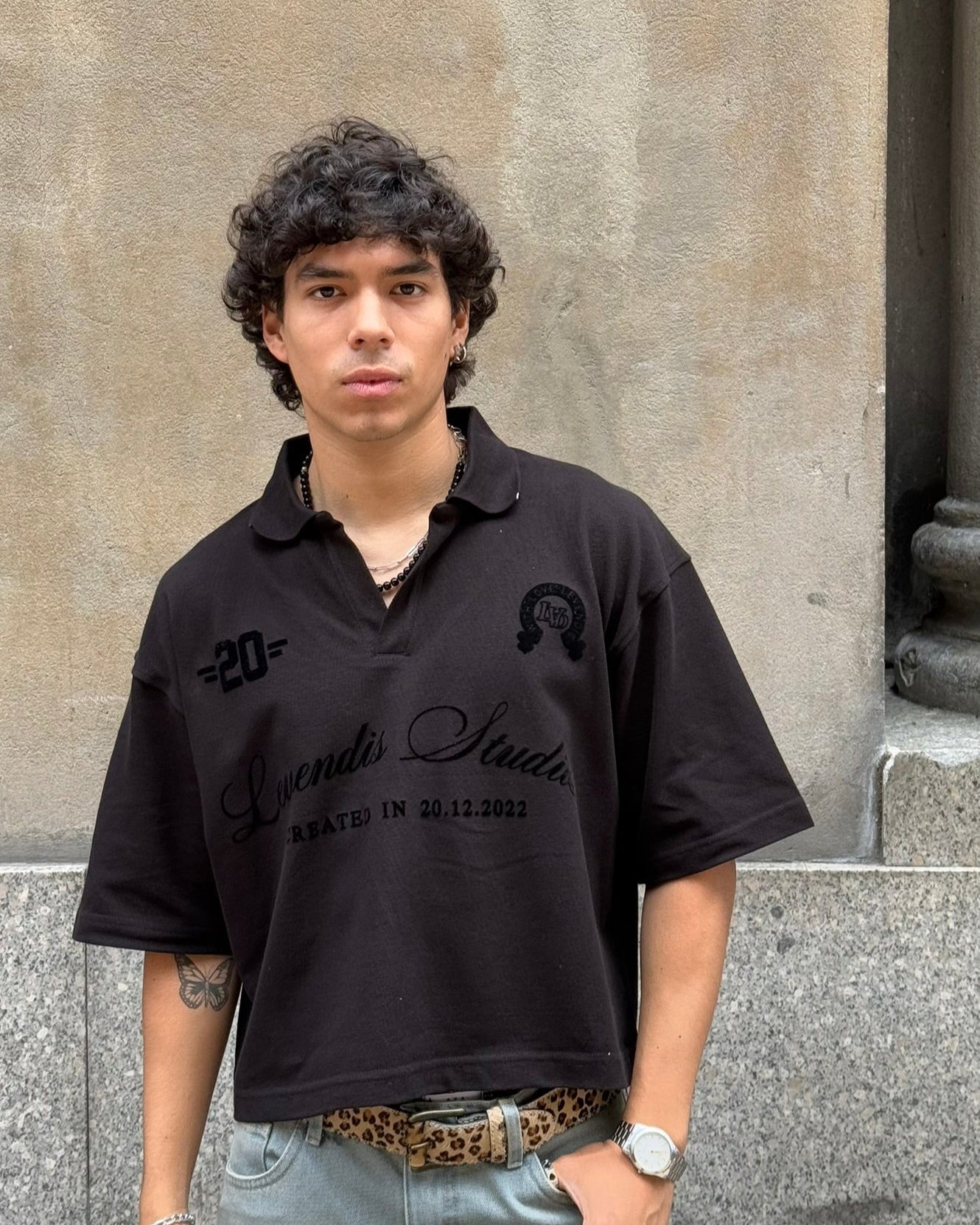 camisero boxy black