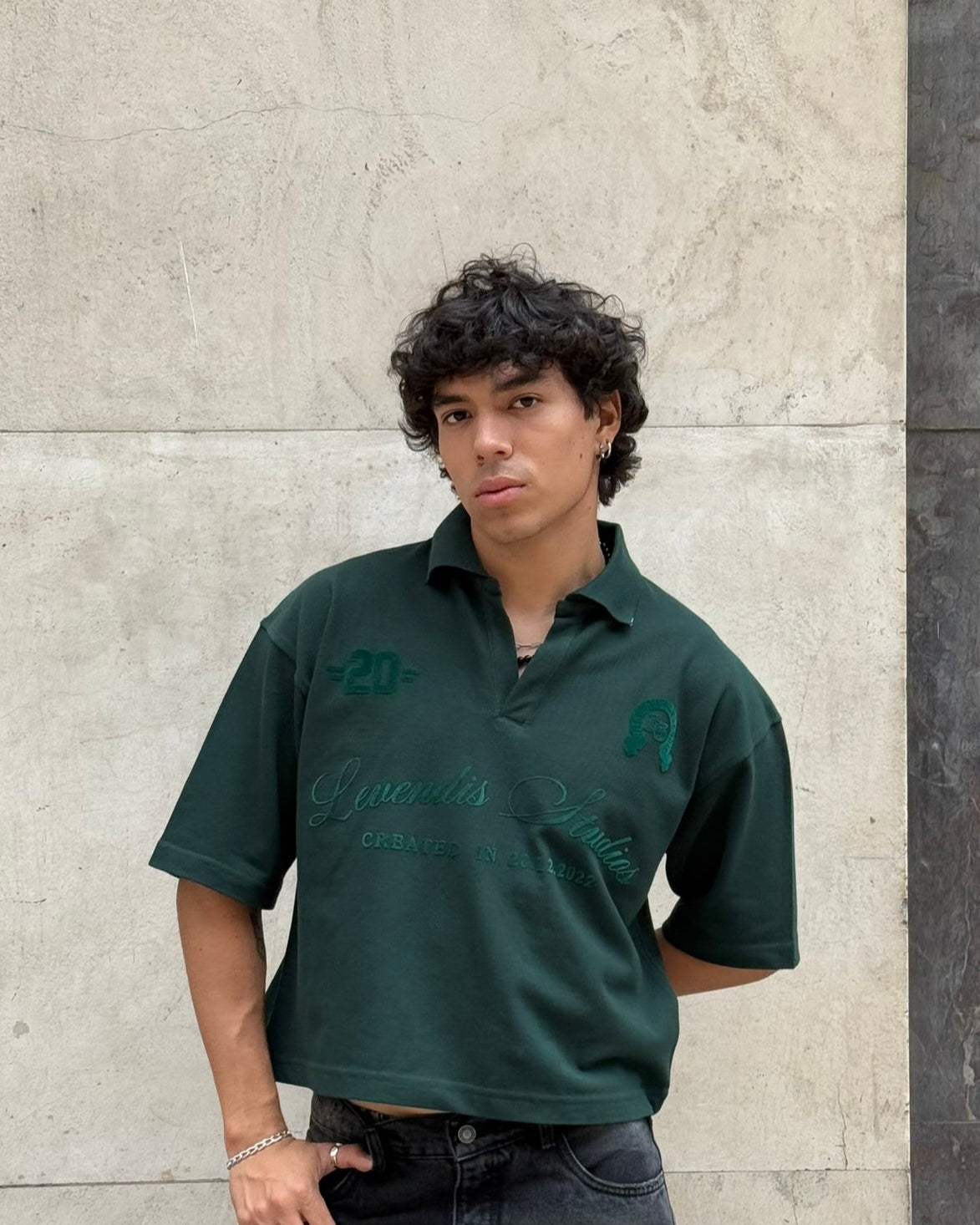 camisero boxy green